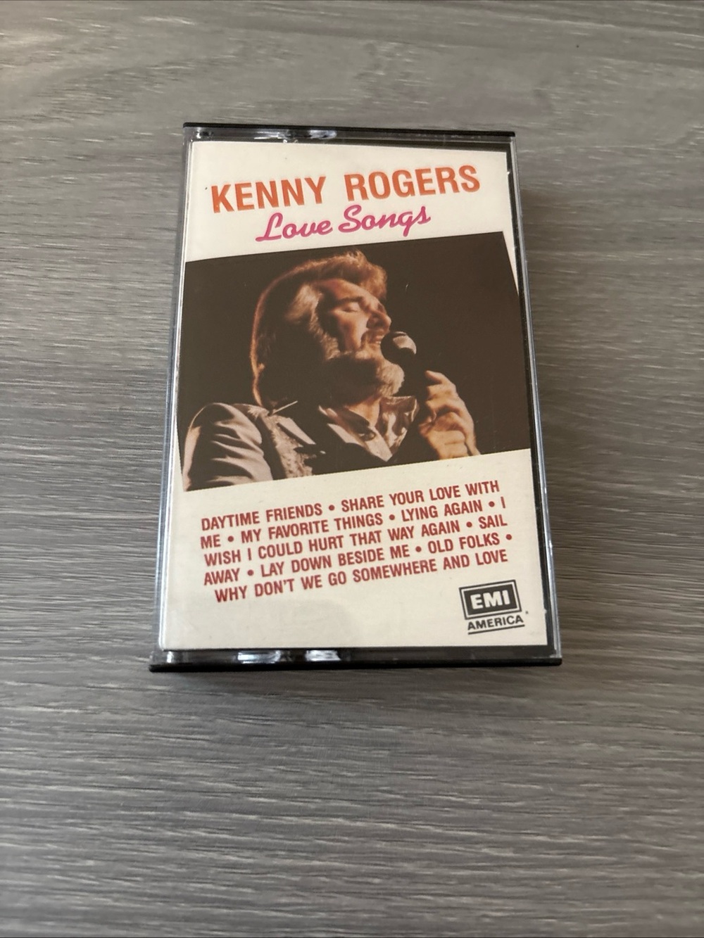 Kenny rogers Love Songs Cassette Tape - White & Black